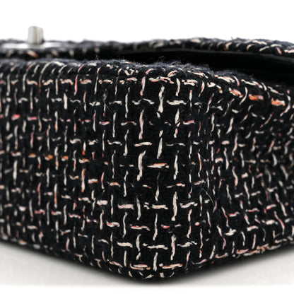Chanel Tweed Quilted Medium Double Flap Black 10 of 11