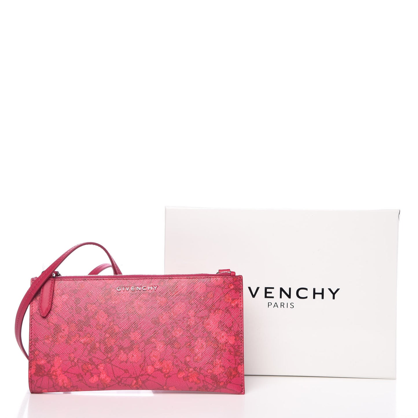 Saffiano Printed Iconic Pouch Crossbody Bag Multicolor