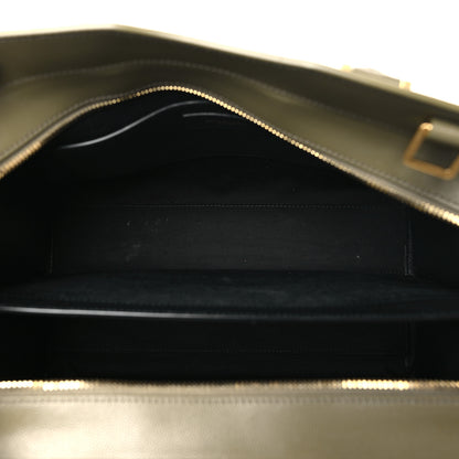 Saint Laurent Grain De Poudre Medium Uptown Tote Vert Kaki 5 of 9