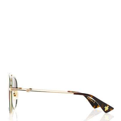 Gucci Web Aviator Sunglasses GG0062S Green Red 3 of 7