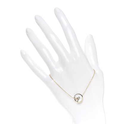 Cartier 18K Yellow Gold Diamond Mother of Pearl Amulette de Cartier Bracelet 2 of 6