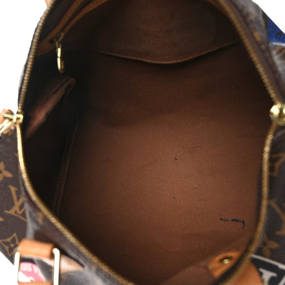 Louis Vuitton Monogram World Tour Speedy Bandouliere 30 4 of 11