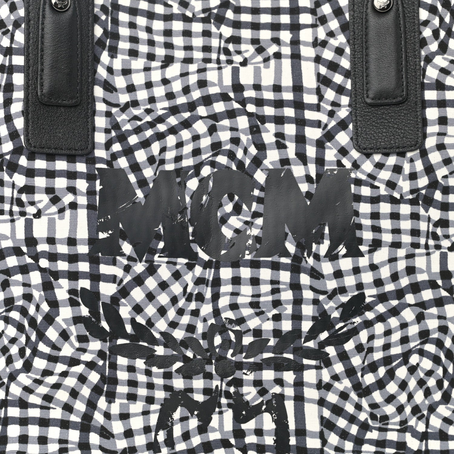 MCM Visetos Medium Liz Reversible Shopper Tote Black 12 of 16