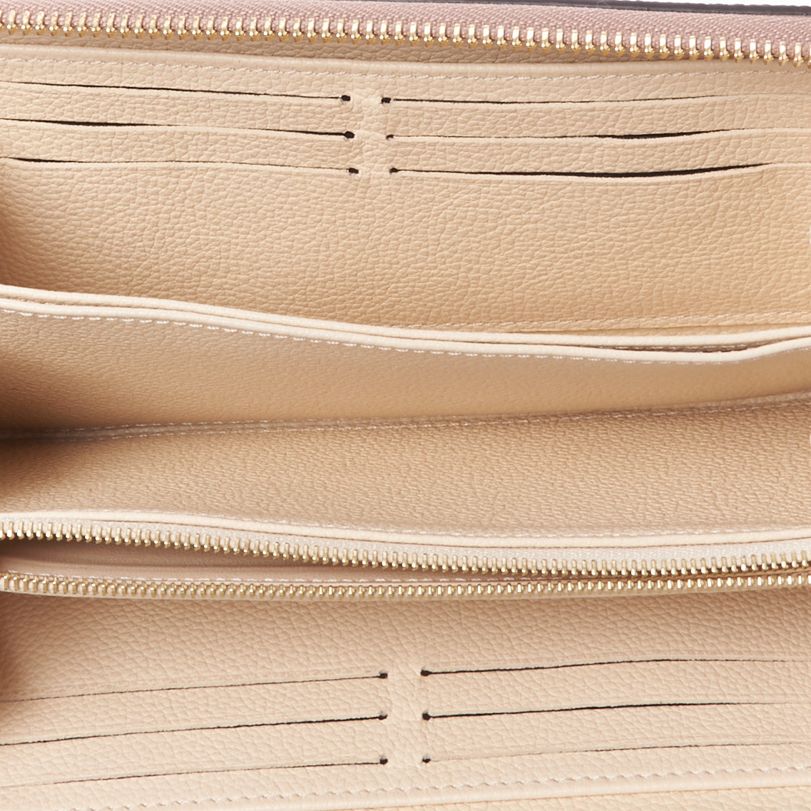 Empreinte Monogram Giant Zippy Wallet Creme Bois De Rose