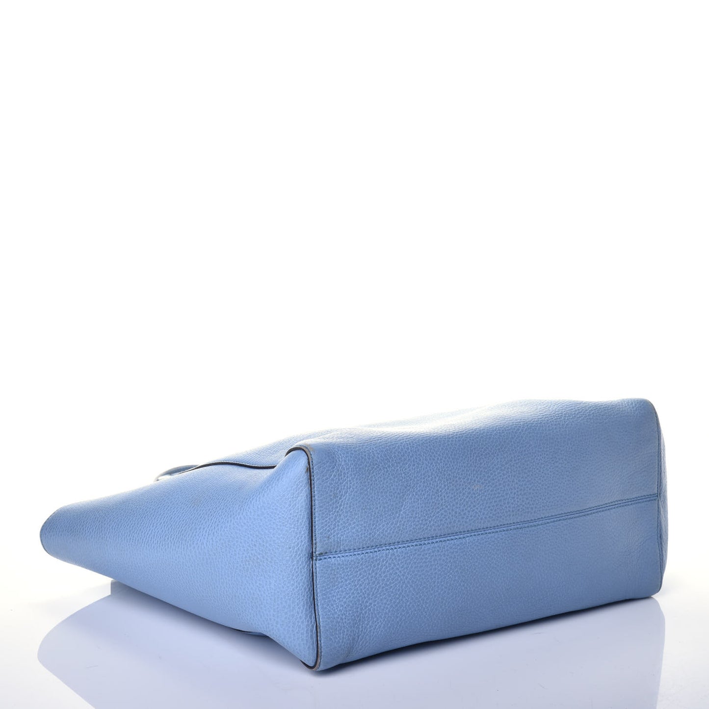 Dollar Calfskin Medium Swing Tote Mineral Blue