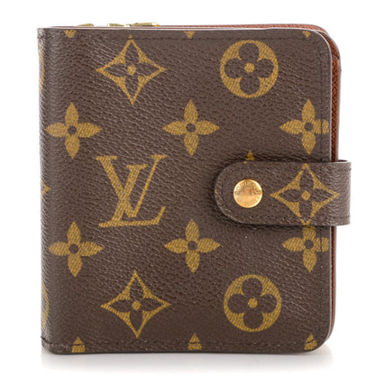 Louis Vuitton Monogram Compact Zippe Zipped Wallet 1 of 8
