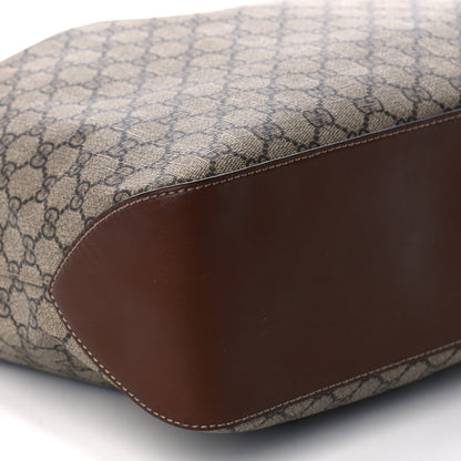 Gucci GG Supreme Monogram Large Linea A Hobo Light Brown 10 of 11