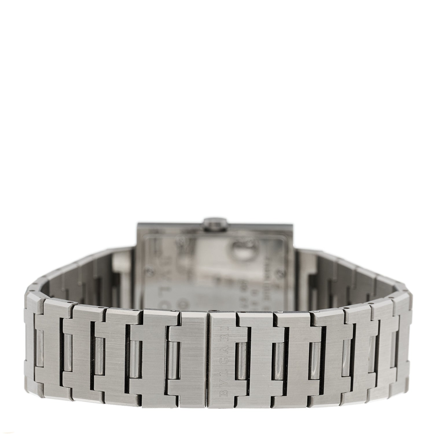 Bulgari Stainless Steel 27mm Quadrato Quartz Watch Black 3 of 5