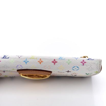 Louis Vuitton Monogram Multicolor Eugenie Wallet White Litchi 5 of 9