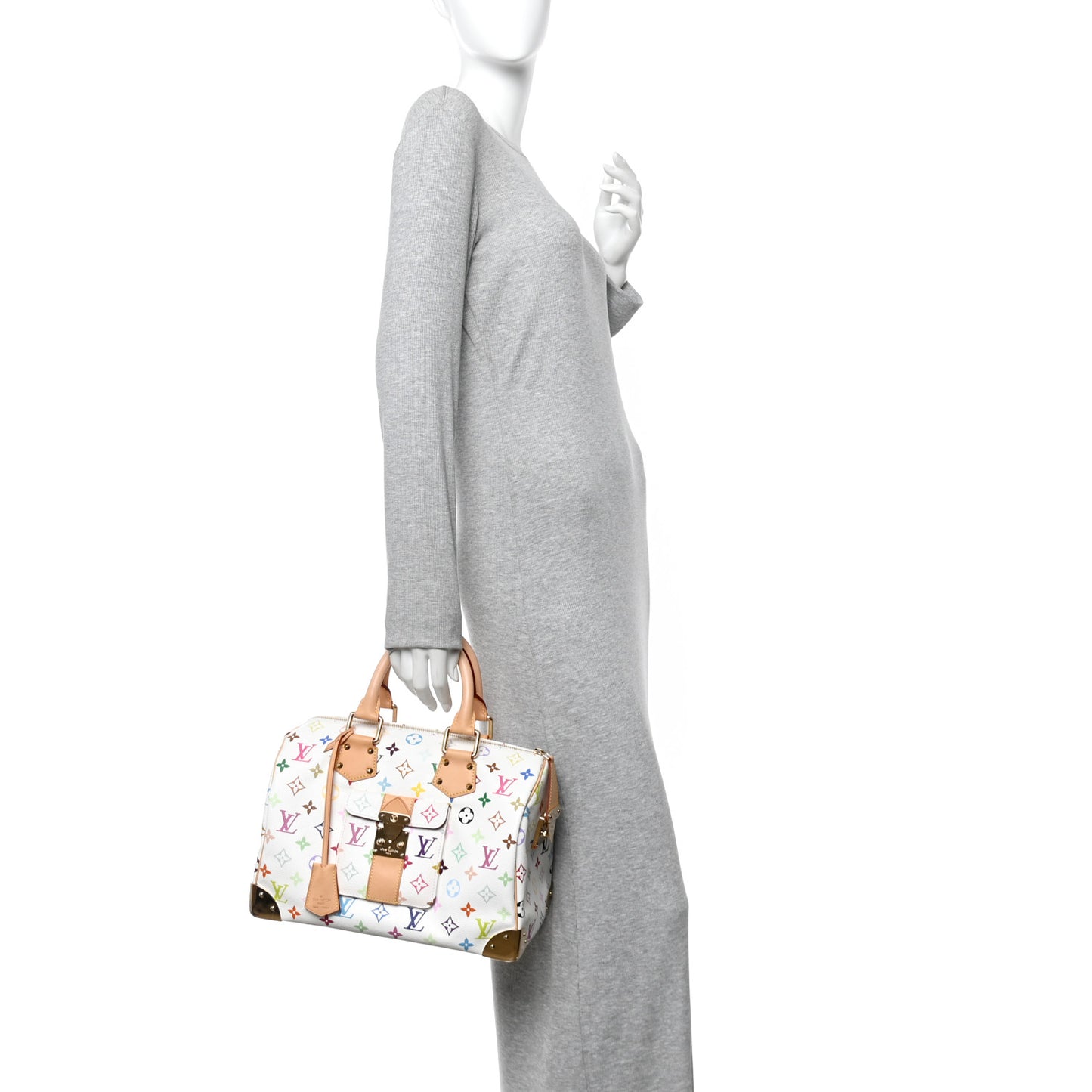 Monogram Multicolor Speedy 30 White