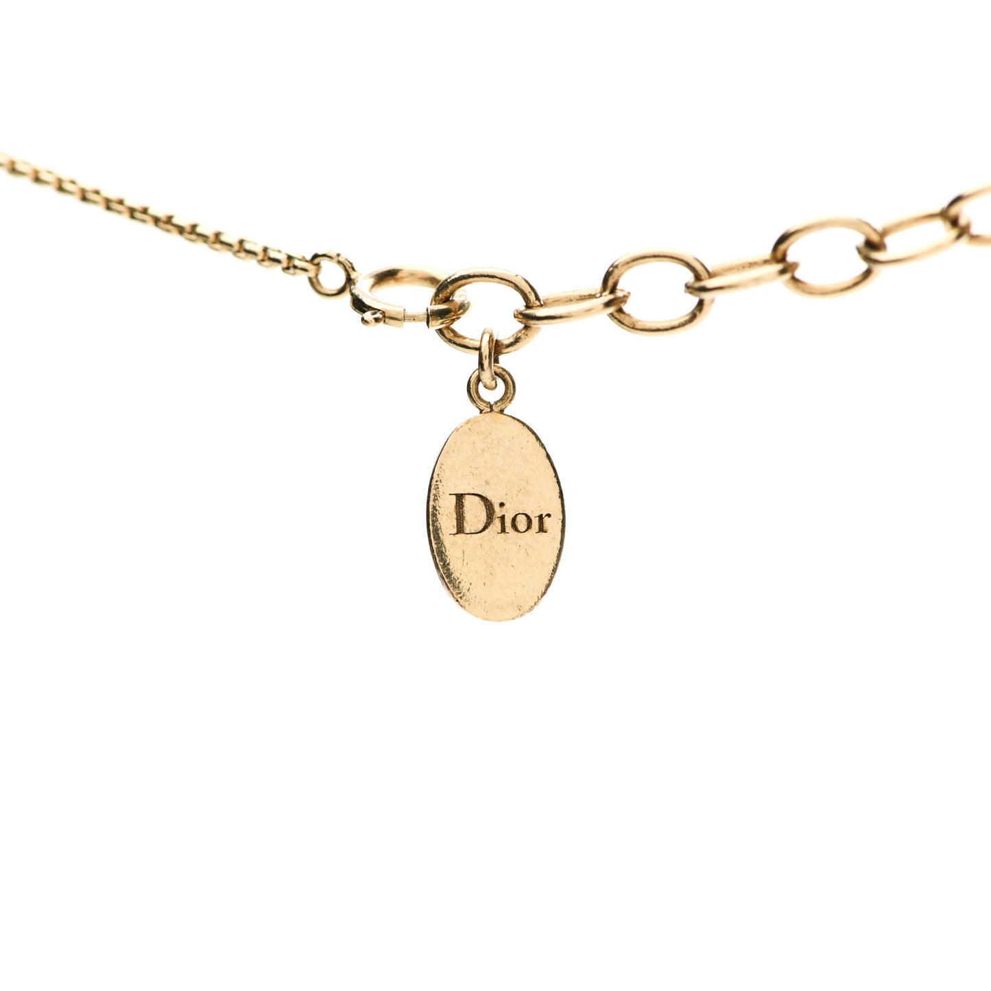 Pearl CD Necklace Gold