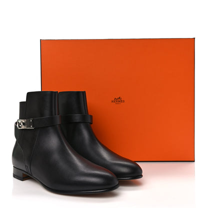 Hermes Calfskin Neo Ankle Boots 36 Black 8 of 8