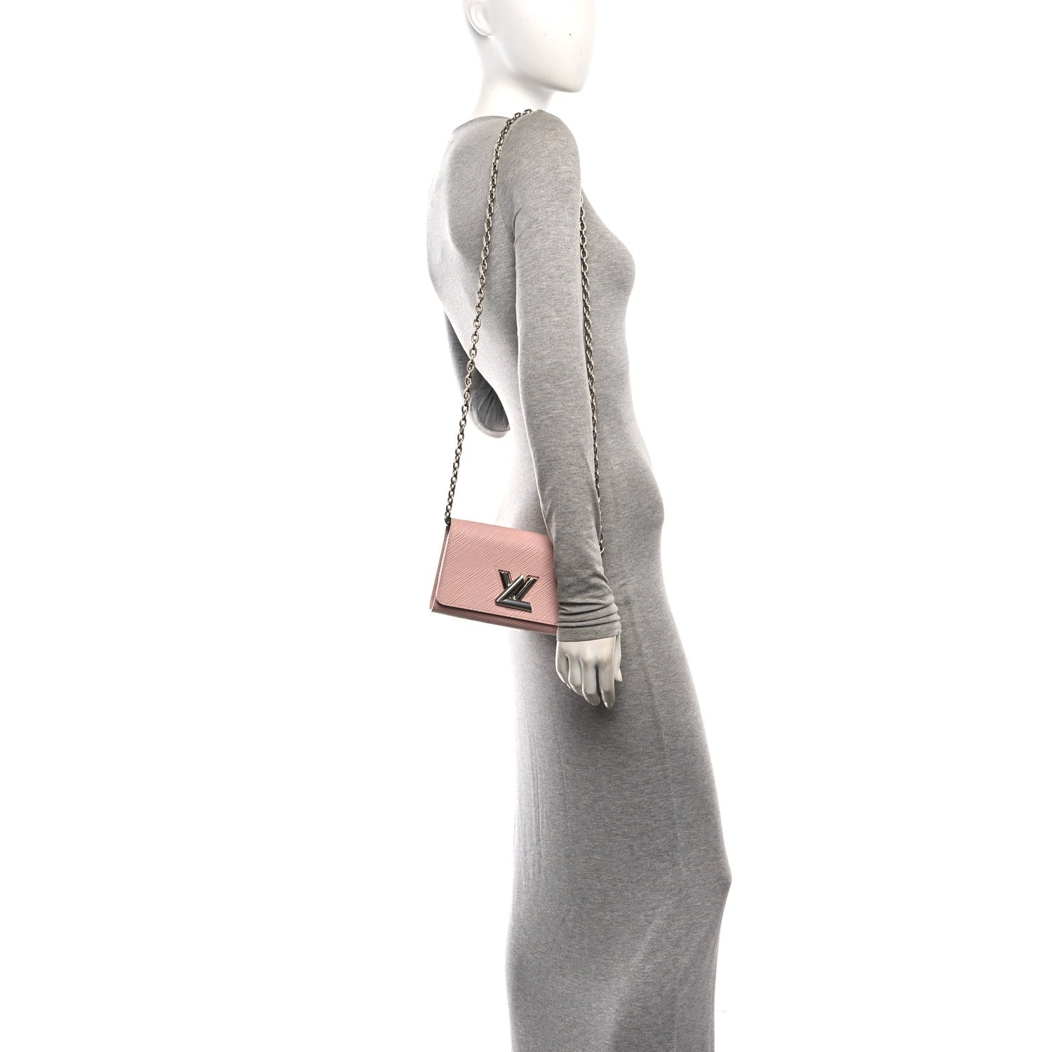 Louis Vuitton Epi Twist Chain Wallet Rose Ballerine 2 of 10