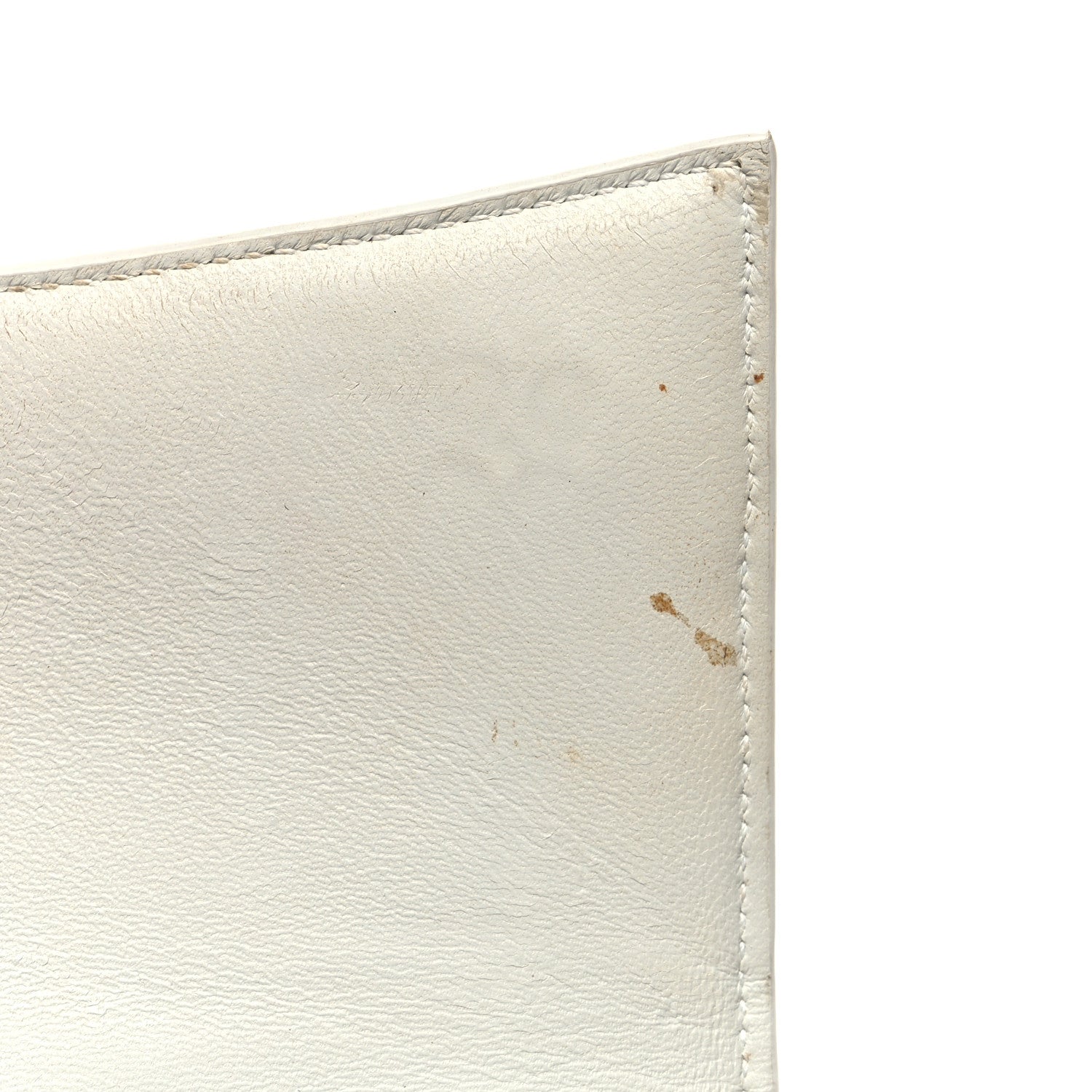 Balenciaga Shiny Calfskin Crocodile Embossed Hourglass Chain Bag White 10 of 12