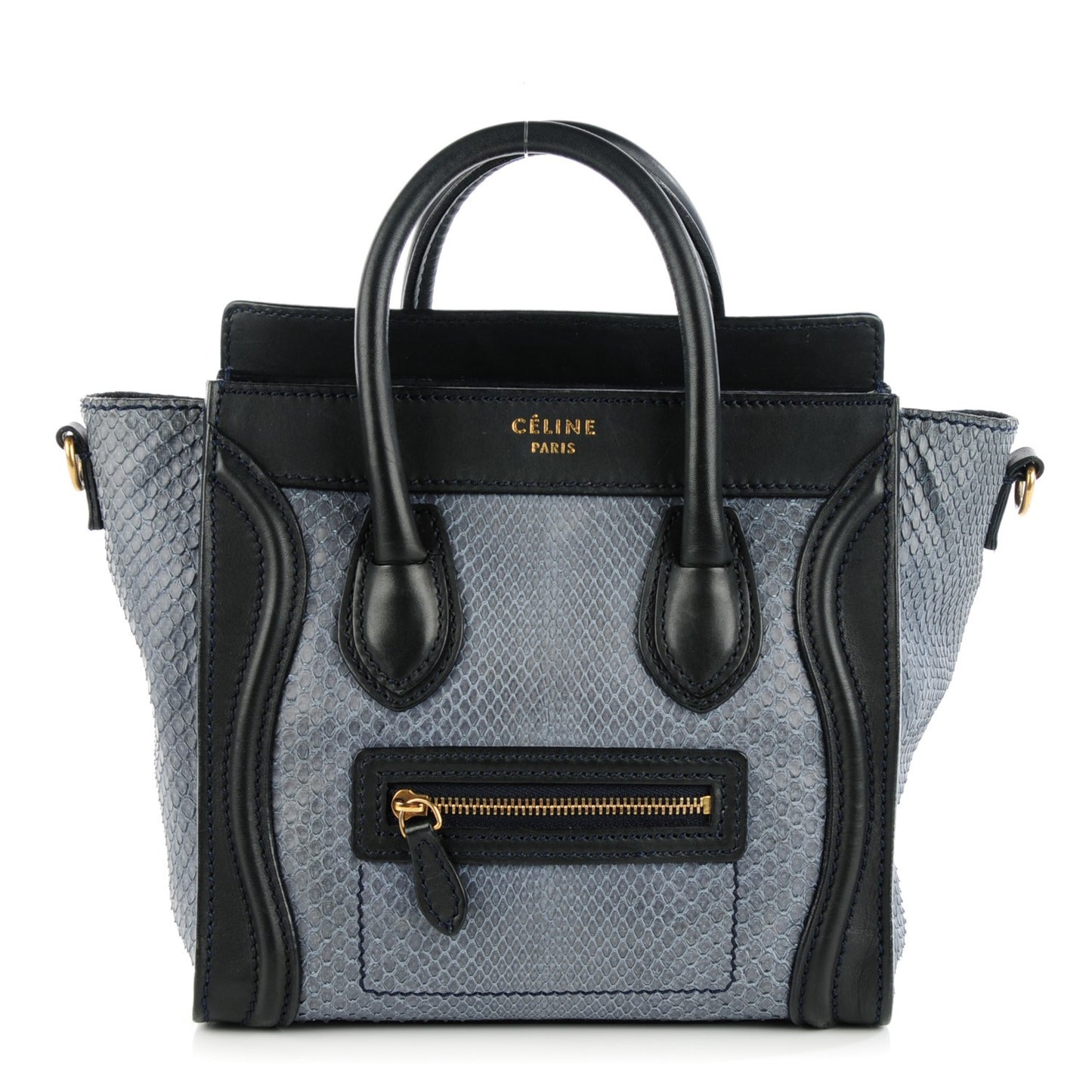 Python Nano Bi-Color Luggage Luggage Black