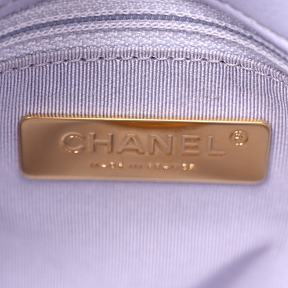 Chanel Lambskin Quilted Medium Chanel 19 Flap Light Purple 6 of 10