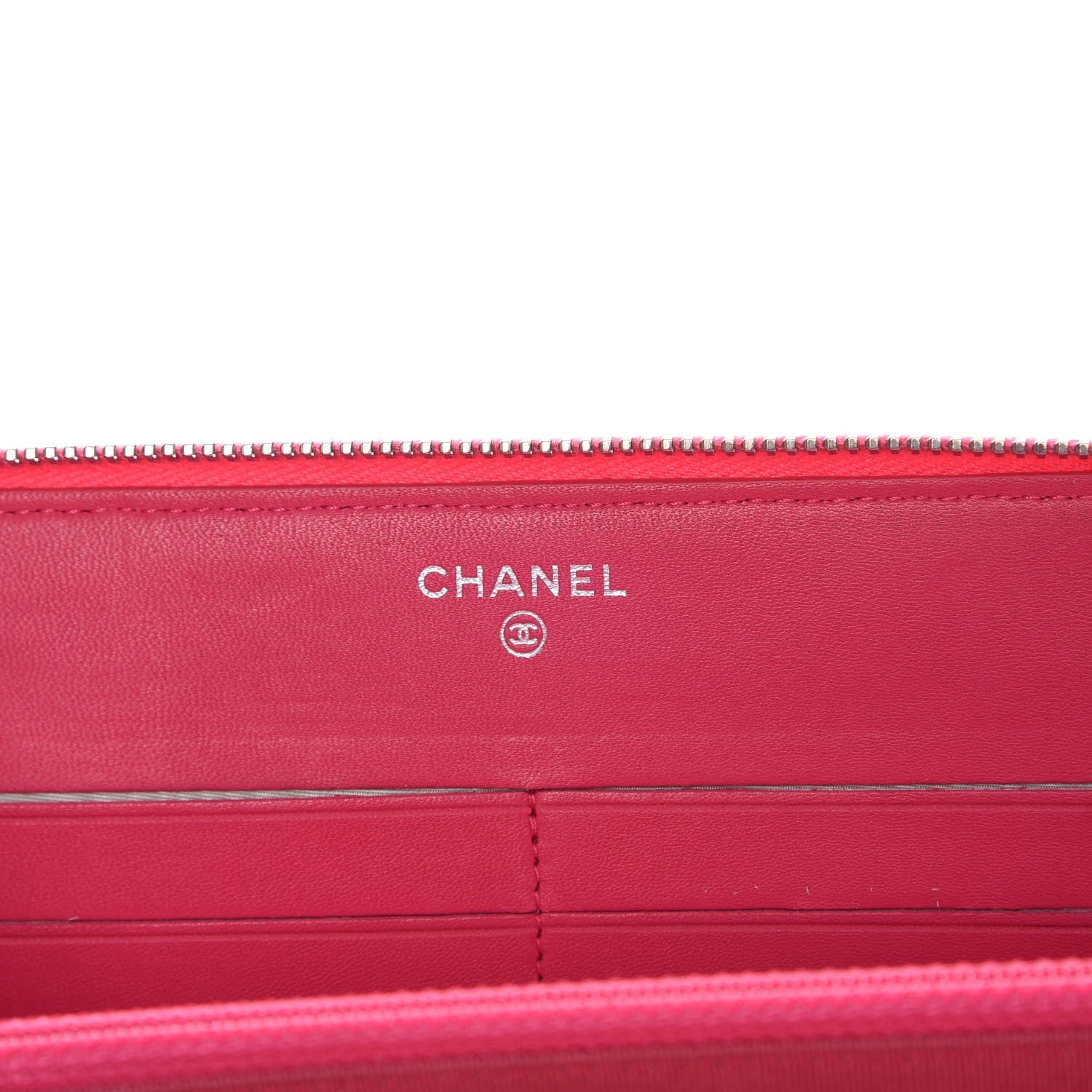 Chanel Lambskin Quilted Travel Case Pink 8 of 10