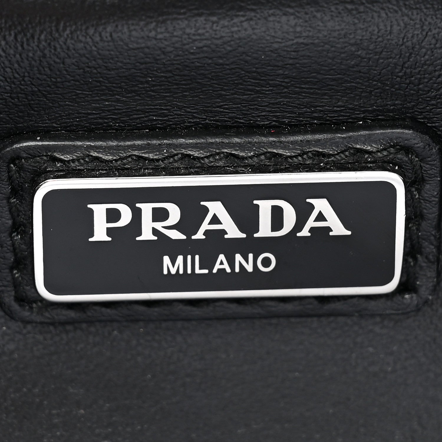 Prada Saffiano Travel Brique Crossbody Messenger Bag Black 7 of 9