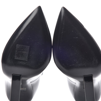Saint Laurent Patent Opyum Appelle Moi Ankle Strap Pump 37 Black 7 of 11