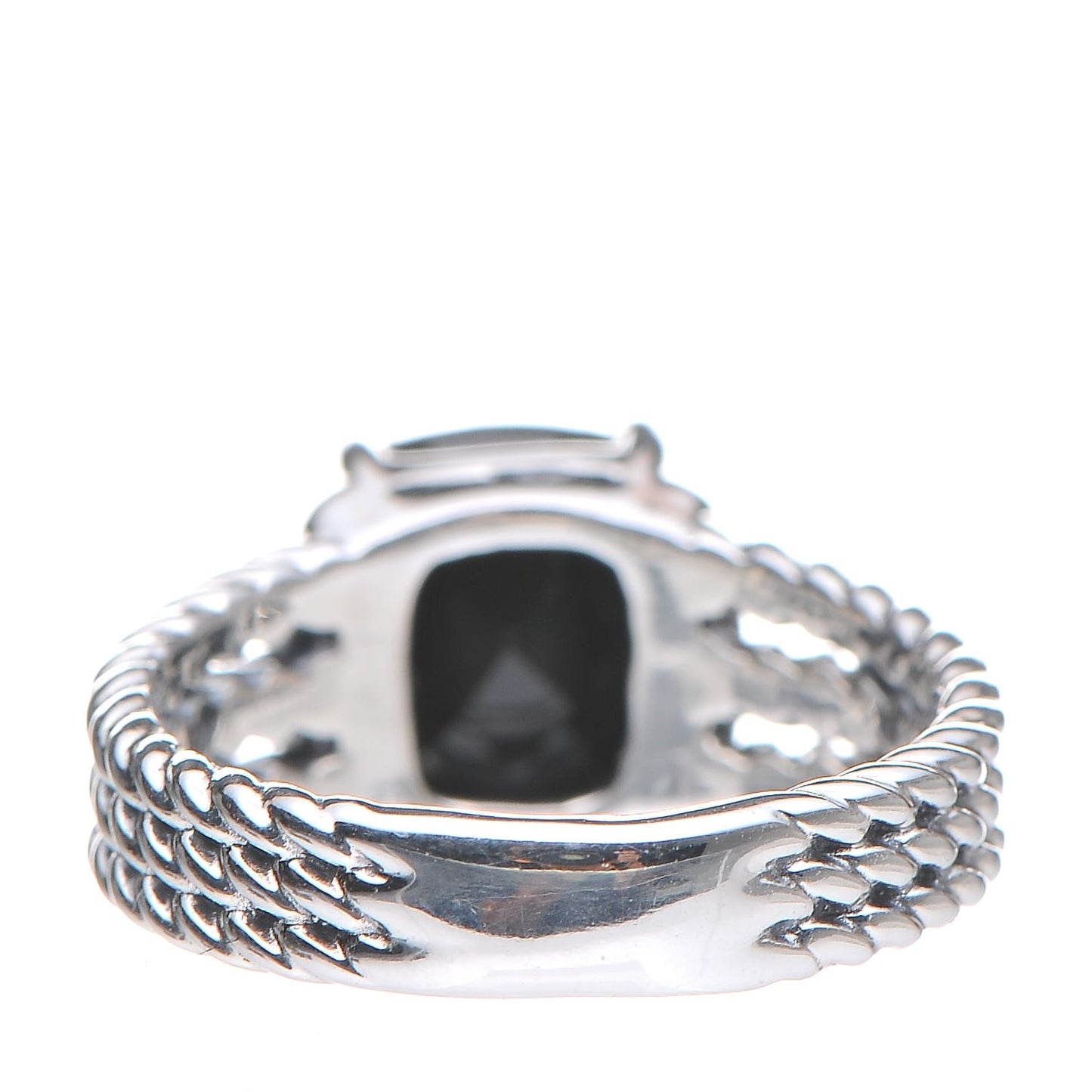 Sterling Silver Diamond Black Onyx 10mm Petite Wheaton Ring 55 7.25