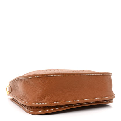 Hermes Taurillon Clemence Evelyne III PM Gold 4 of 14