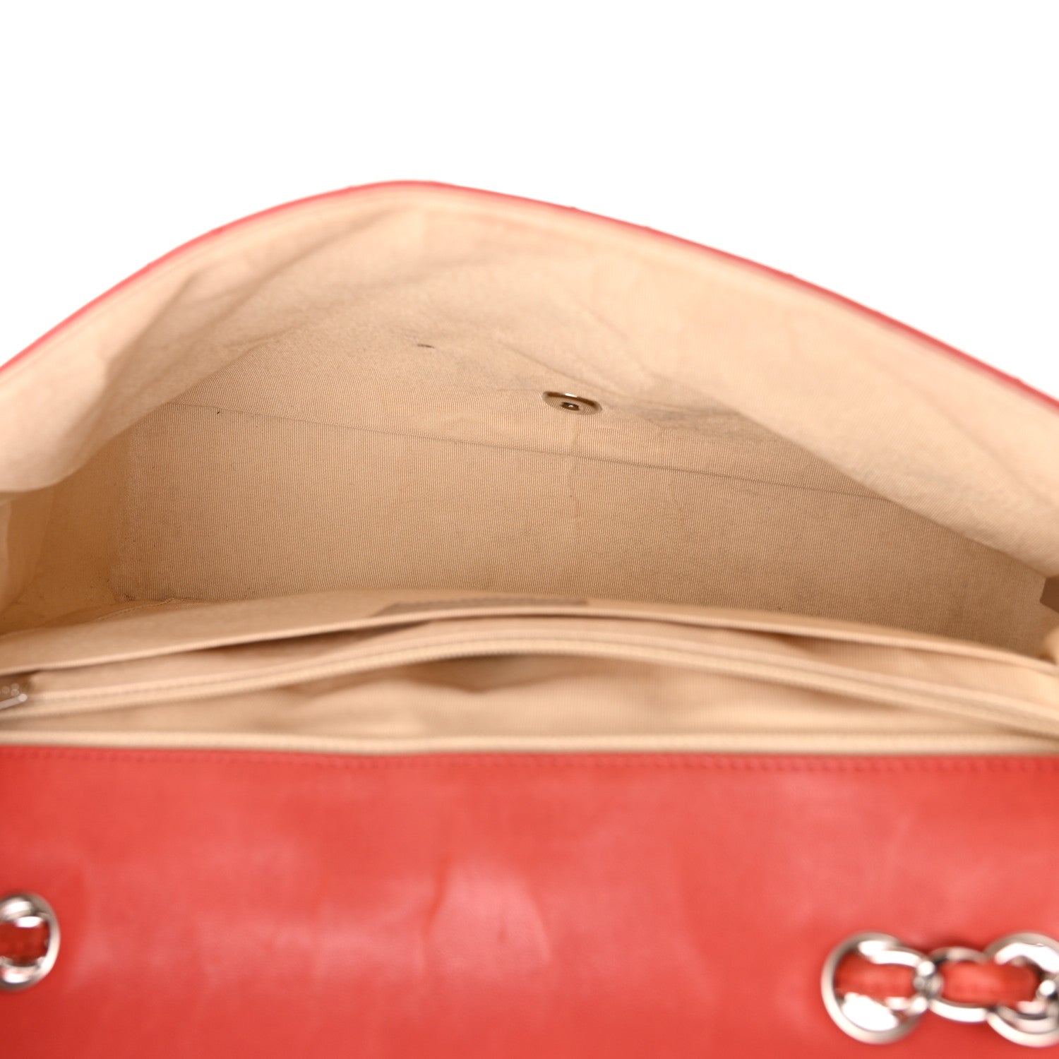 Chanel Lambskin Large Coco Rider Flap Coral 5 of 22