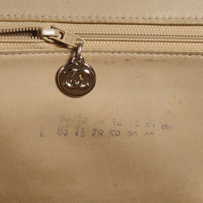 Chanel Linen Quilted Frame Shoulder Bag Beige 15 of 16