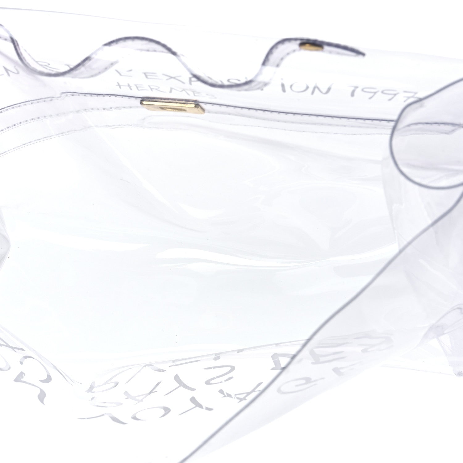 Hermes Vinyl Souvenir De L'Exposition Kelly Transparent 4 of 6