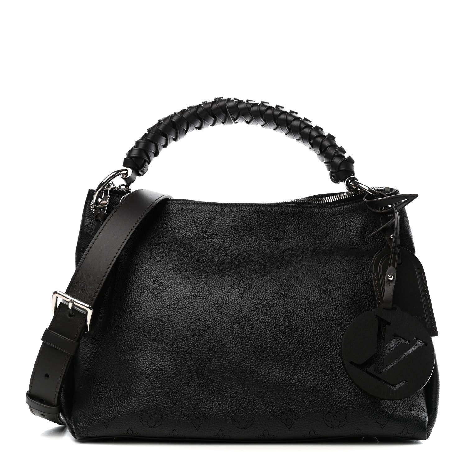 Louis Vuitton Mahina Beaubourg Hobo MM Black 1 of 8
