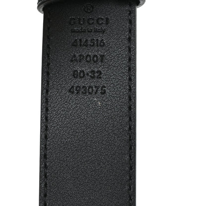 Gucci Calfskin Double G 30mm Belt 80 32 Black 3 of 4