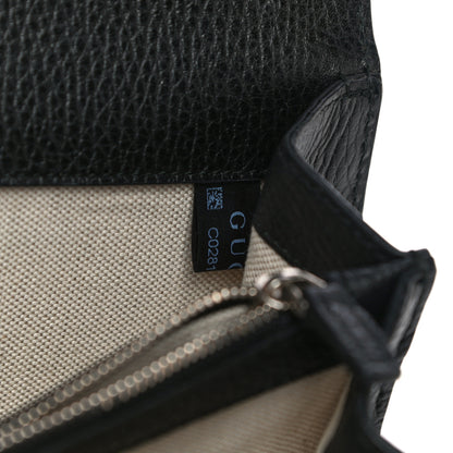 Gucci Pebbled Calfskin Small Dionysus Shoulder Bag Black 8 of 18