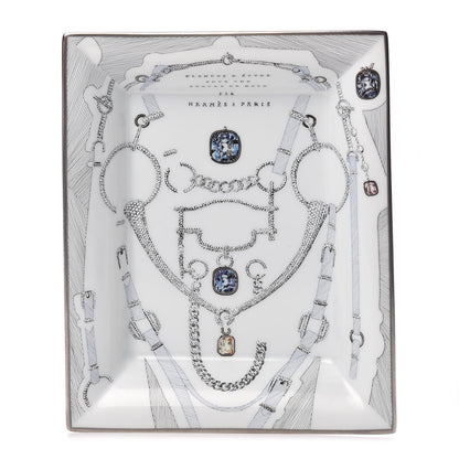 Hermes Porcelain Etude Pour Une Parure De Gala Change Tray 1 of 7