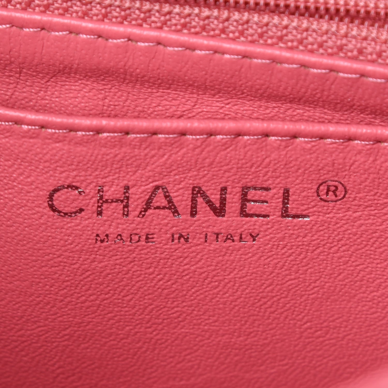 Chanel Patent Quilted Mini Square Flap Pink 8 of 9