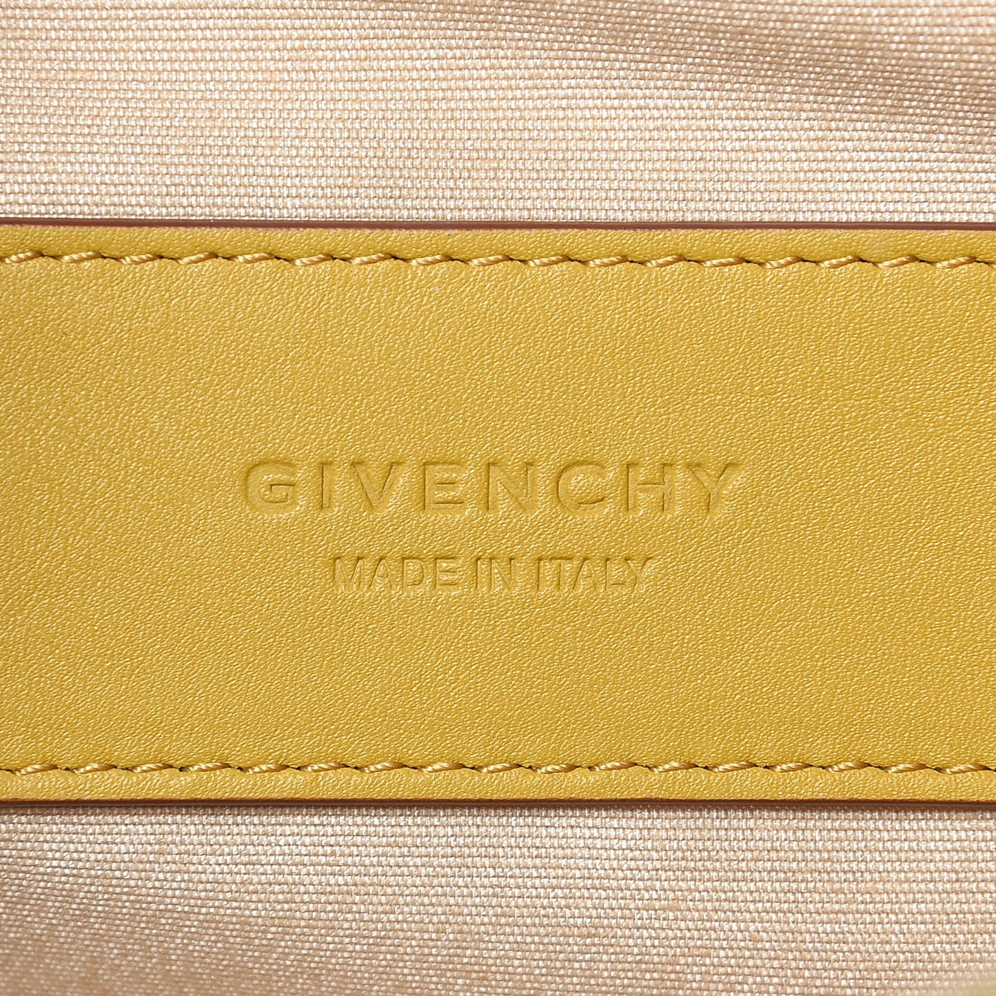 Calfskin Whip Bum Bag Yellow Curry