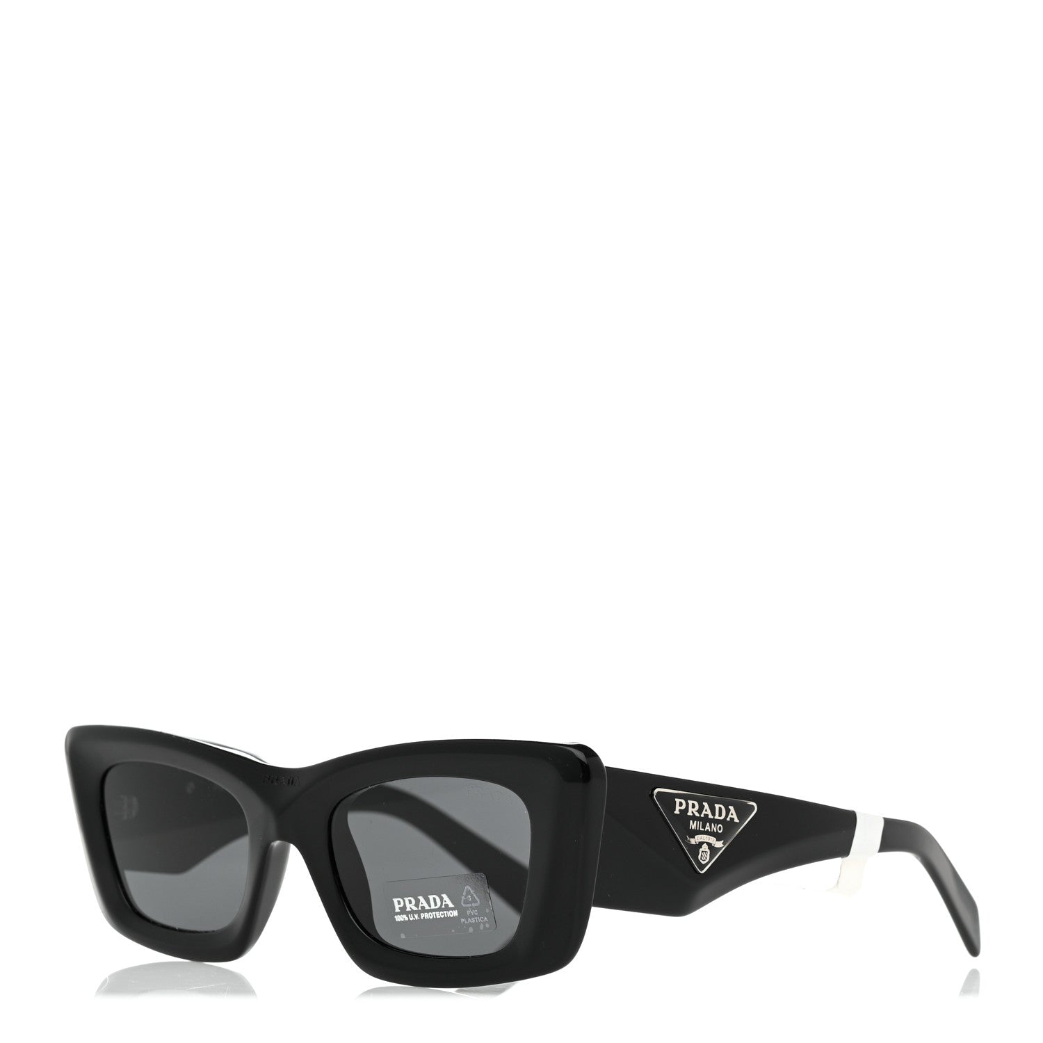 Prada Acetate Symbole Sunglasses SPR 13Z Black 1 of 7