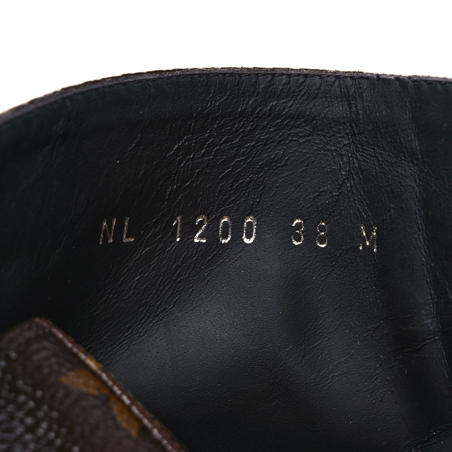 Louis Vuitton Calfskin Monogram Wonderland Flat Ranger Boots 38 Black 8 of 9