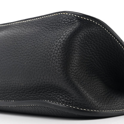 Hermes Taurillon Clemence Halzan 31 GM Black 10 of 12