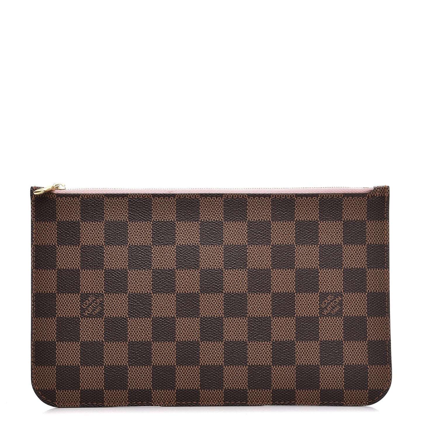 Damier Ebene Neverfull MM GM Pochette Rose Ballerine