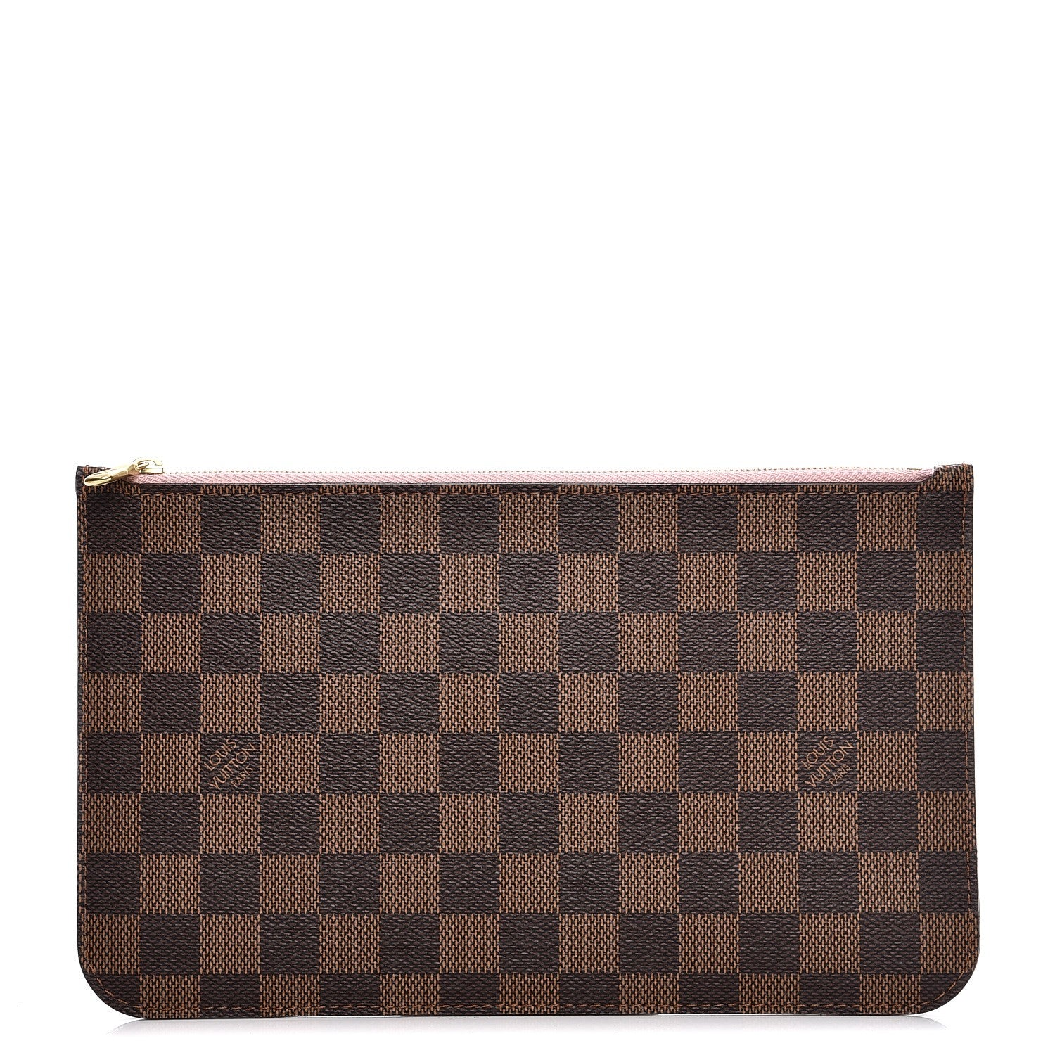 Louis Vuitton Damier Ebene Neverfull MM GM Pochette Rose Ballerine 1 of 7