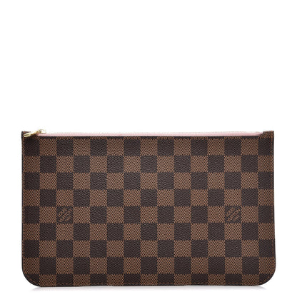 Louis Vuitton Damier Ebene Neverfull MM GM Pochette Rose Ballerine 1 of 7