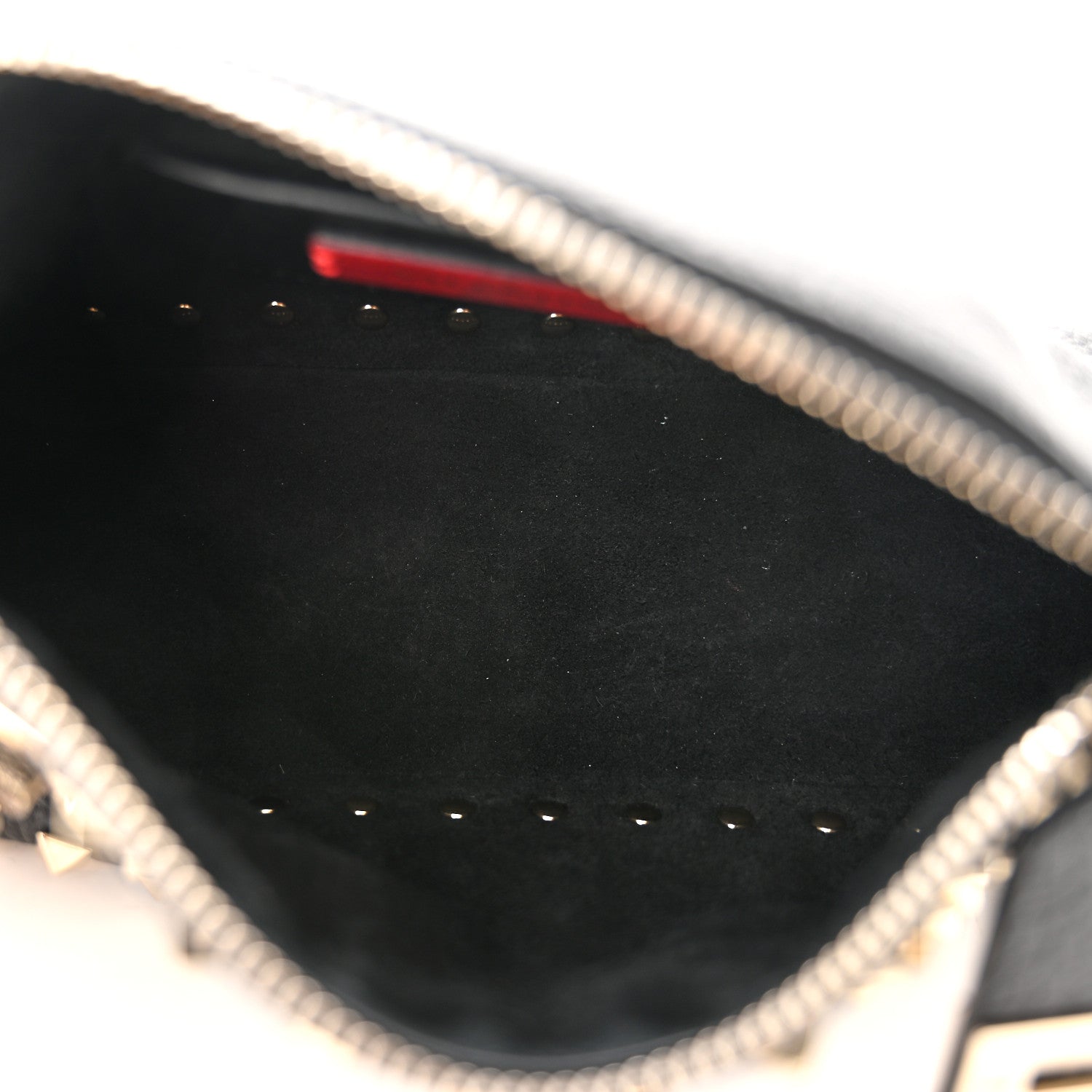 Valentino Garavani Grained Calfskin Small Rockstud All Over Crossbody Bag Black 5 of 10