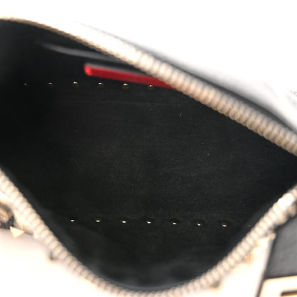 Valentino Garavani Grained Calfskin Small Rockstud All Over Crossbody Bag Black 5 of 10