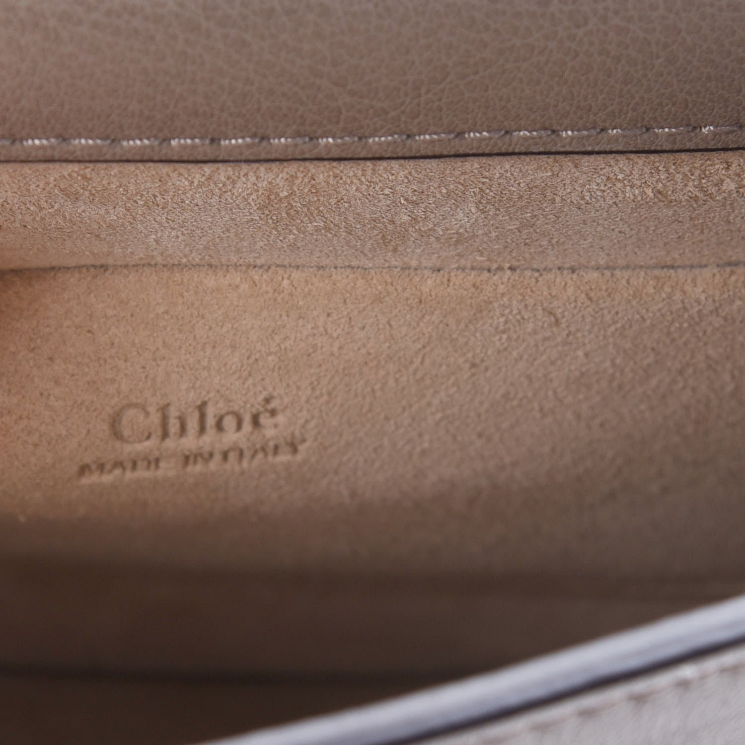 Chloe Calfskin Suede Small Nile Bracelet Bag Motty Grey 6 of 9