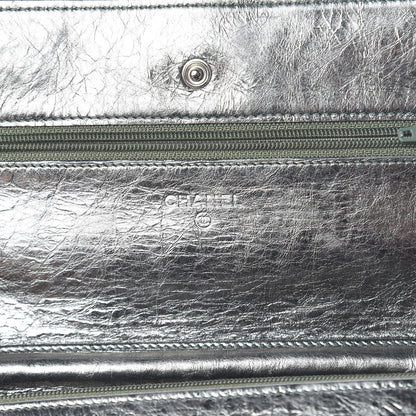 Chanel Metallic Aged Calfskin Quilted Reissue Wallet On Chain WOC Green 6 of 17