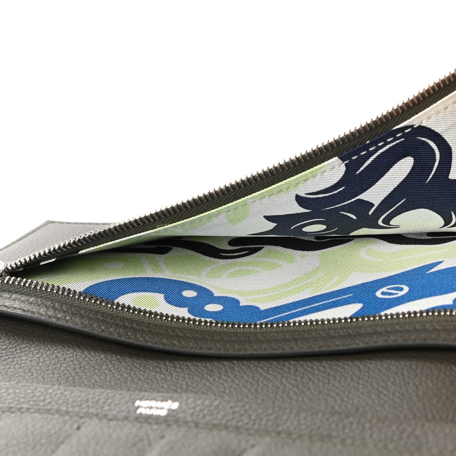 Hermes Evercolor Citizen Twill Long Wallet Vert De Gris 6 of 9
