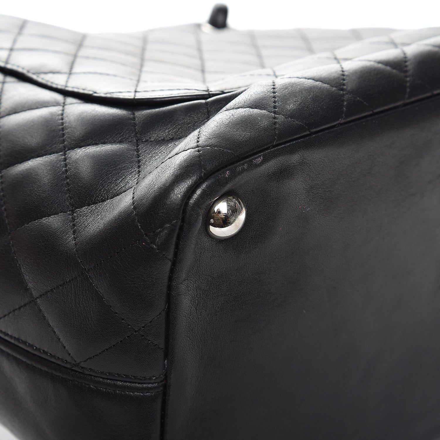 Chanel Calfskin Quilted Large Cambon Tote Black 13 of 14
