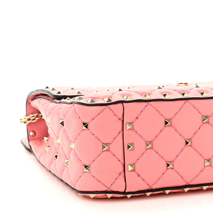 Valentino Garavani Nappa Medium Rockstud Spike Shoulder Bag Paradise Rose 8 of 9