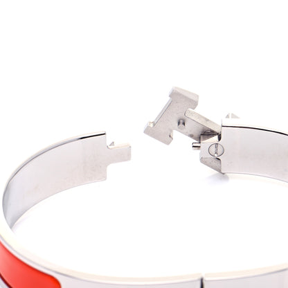 Hermes Enamel Narrow Clic Clac H Bracelet GM Capucine 6 of 7
