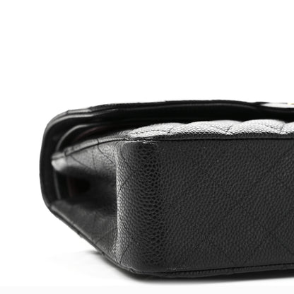 Chanel Caviar Quilted Medium Double Flap Black 9 of 10