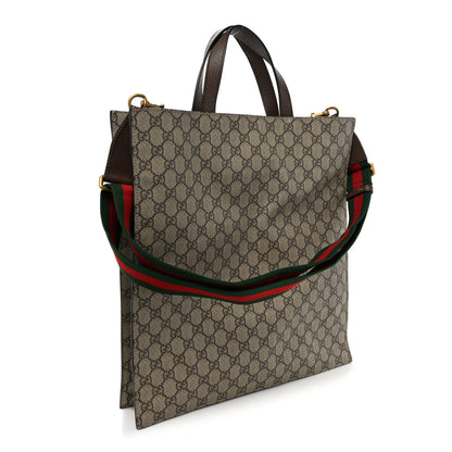 Gucci Soft GG Supreme Monogram Courrier Vertical Tote Beige New Acero 3 of 16